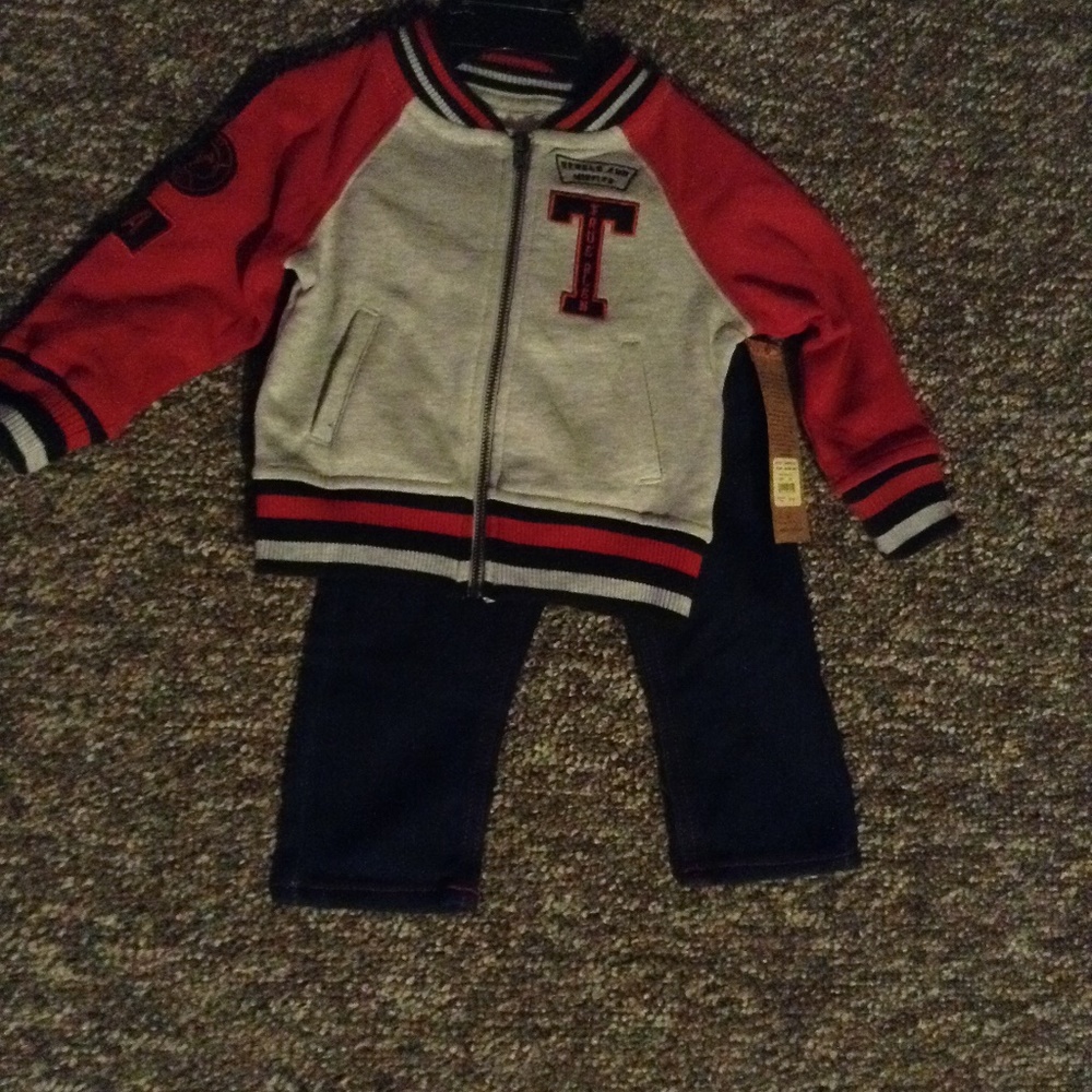 12 Month Heather Grey True Religion Set